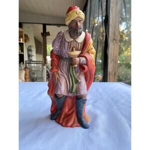 O'Well Grandeur Noel Black WISE MAN Nativity Porcelain replacement Figurine EUC